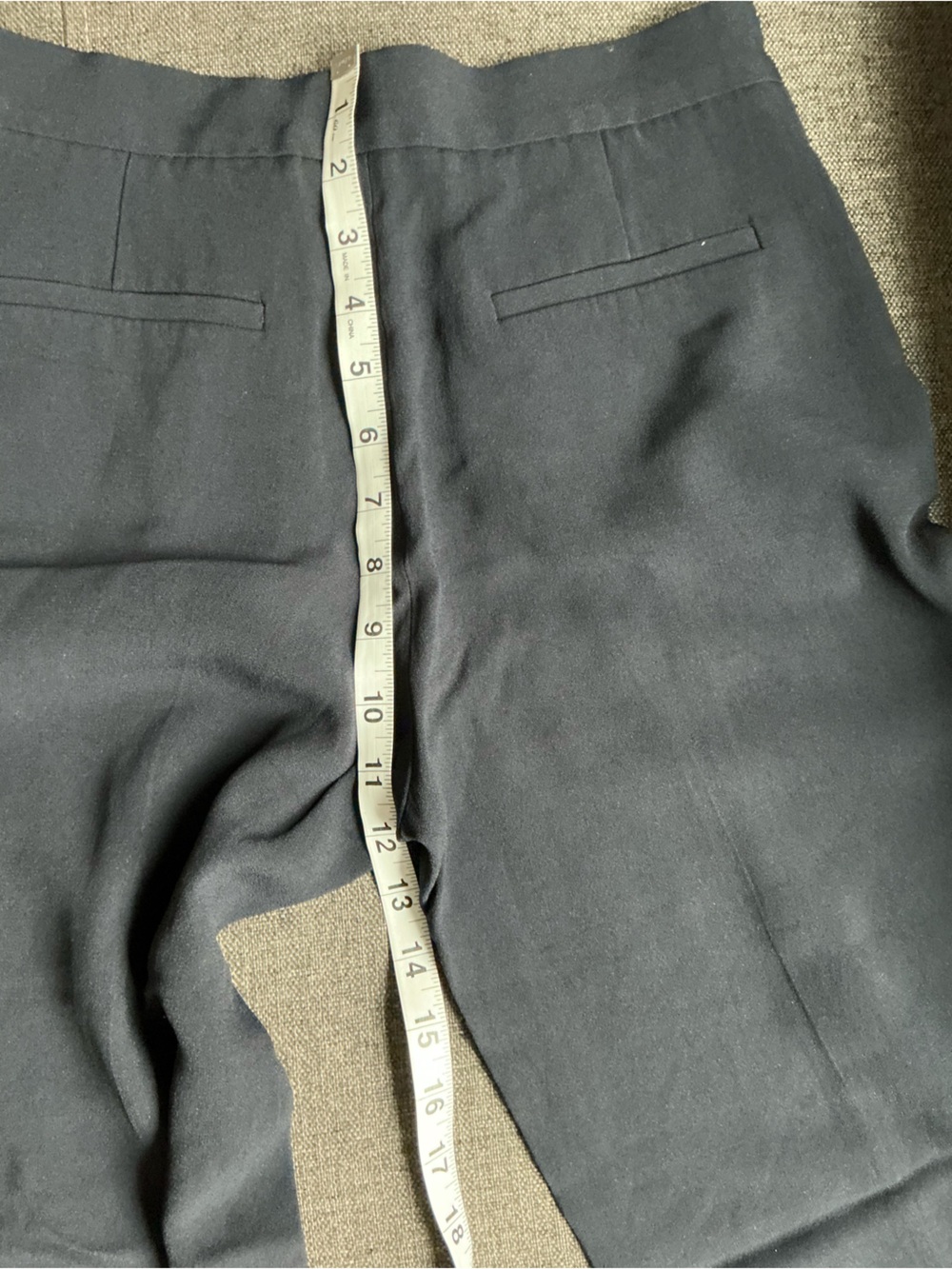 Sezane Women Navy Wide-Leg Dress Pants Sailor Double Button Waist size 36/4 US - Picture 3 of 9